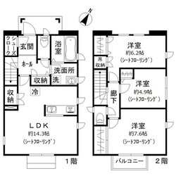 （仮称）所沢市若松町３０街区ＰＪの物件間取画像